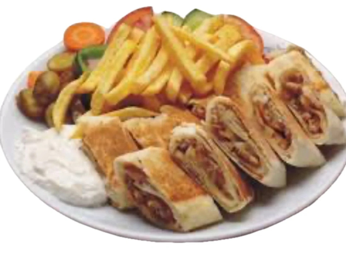Chicken shawarma wrap with garlic sauce at Donya Kebab in London, Ontario